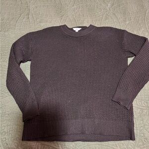 Time and Tru Women's Crew Neck Sweater - Dark Gray